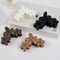 4 PCS Hawaiian Plumeria Flower Hair Clips for Women (Neutral Hair Clips)